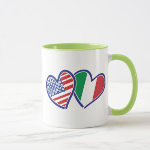 USA—Italië—Liefde Mok