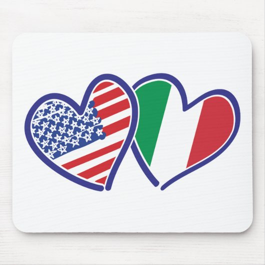 USA—Italië—Liefde Muismat (Voorkant)