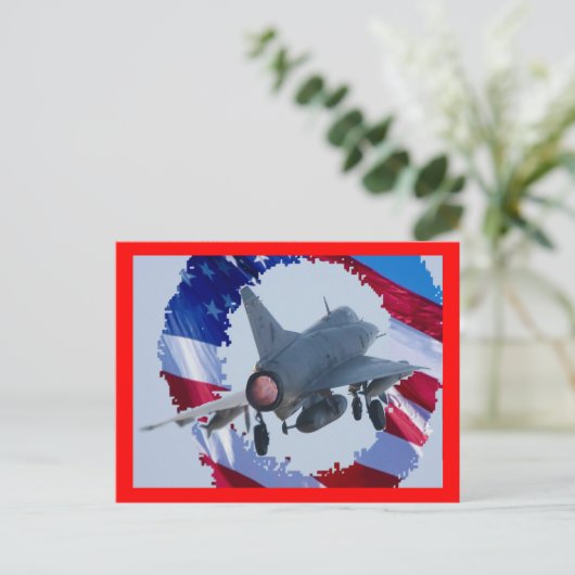 Usa Jet Briefkaart (Staand voorkant)