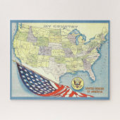 USA Jigsaw Puzzle Legpuzzel (Horizontaal)