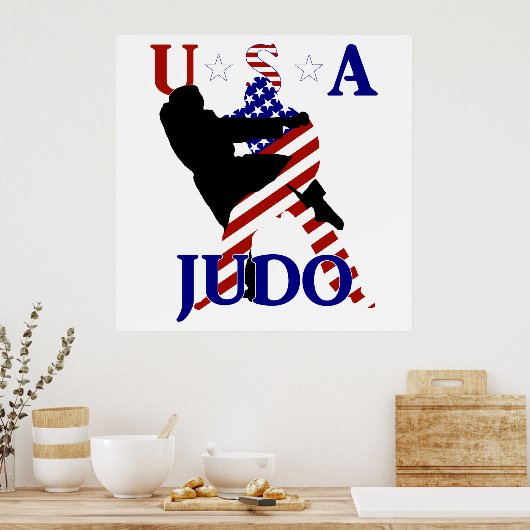 USA Judo Poster (Keuken)