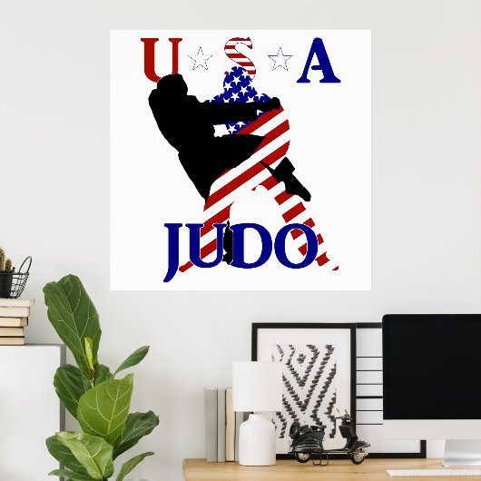 USA Judo Poster (Thuiskantoor)