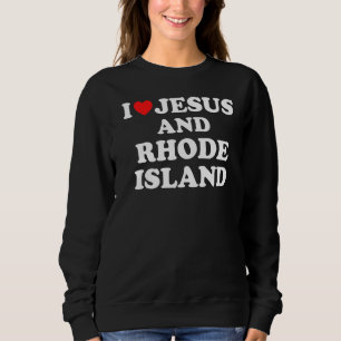 USA Kaart Trots Christelijk Ik hou van Jesus en Rh Trui