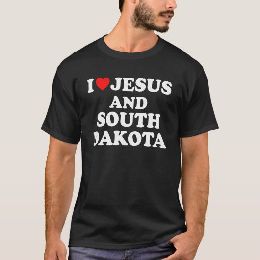 USA Kaart Trots Christelijk Ik hou van Jesus en So T-shirt (Voorkant)