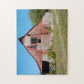 USA, Kansas, Old Red Barn Legpuzzel (Verticaal)