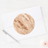 USA, Kansas, Wheat at Harvest Time Ronde Sticker (Envelop)