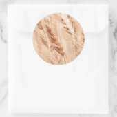 USA, Kansas, Wheat at Harvest Time Ronde Sticker (Tas)