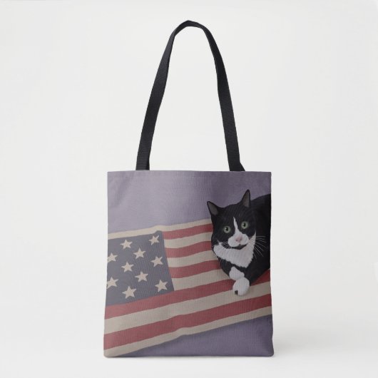 USA Kat Canvas tas (Voorkant)