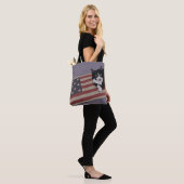 USA Kat Canvas tas (Op model)