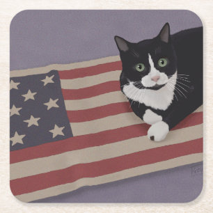USA Kat Kartonnen Onderzetters