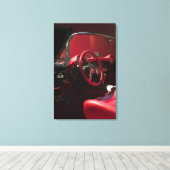 USA, Kentucky, Bowling Green: National Corvette Canvas Afdruk (Insitu (Houten vloer))