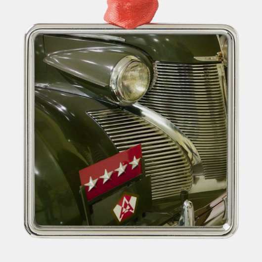 USA, Kentucky, Fort Knox: Patton Museum Metalen Ornament (Voorkant)