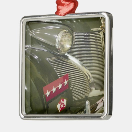 USA, Kentucky, Fort Knox: Patton Museum Metalen Ornament (Links)