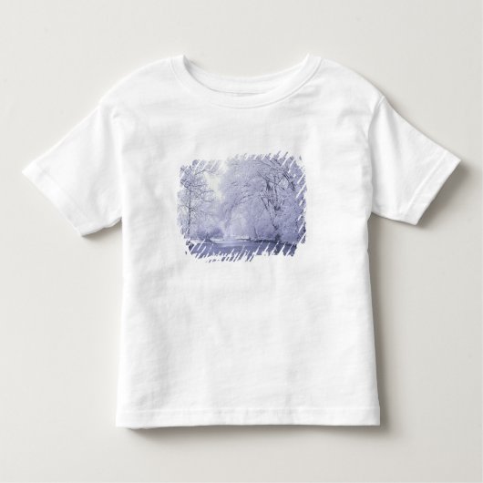 USA, Kentucky, Louisville. Sneeuw bedekt Kinder Shirts (Voorkant)