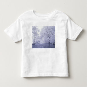 USA, Kentucky, Louisville. Sneeuw bedekt Kinder Shirts