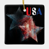 USA Keramische Versiering Keramisch Ornament (Voorkant)