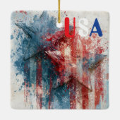 USA Keramische Versiering Keramisch Ornament (Achterkant)