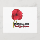 USA Klaprozen Memorial Day Veterans Day trots Briefkaart (Voorkant)