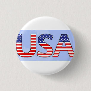 USA knop EN LANYARDS Ronde Button 3,2 Cm