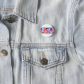 USA knop EN LANYARDS Ronde Button 3,2 Cm (In situ)