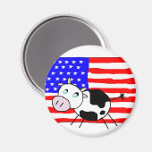 USA Koe Magneet (Voorkant / Achterkant)