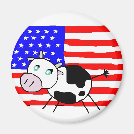 USA Koe Magneet (Voorkant)