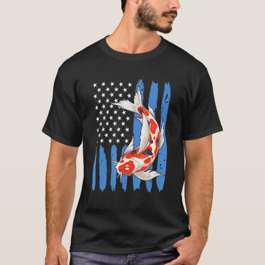USA Koi Carp Koi Vijver Visvijver 2 T-shirt (Voorkant)
