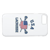 USA Lacrosse iPhone 7 hoesje (Achterkant (Horizontaal))
