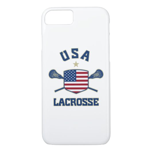 USA Lacrosse iPhone 7 hoesje (Achterkant)