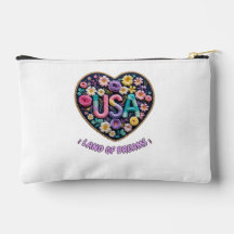 USA Land of Dreams Bloemrijke Borduurwerk Kunst