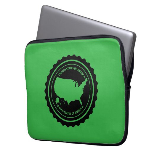 USA LAPTOP SLEEVE (Voorkant Links)