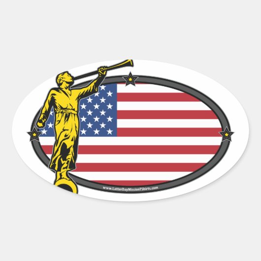 USA LDS Mission Oval No Label (Voorkant)