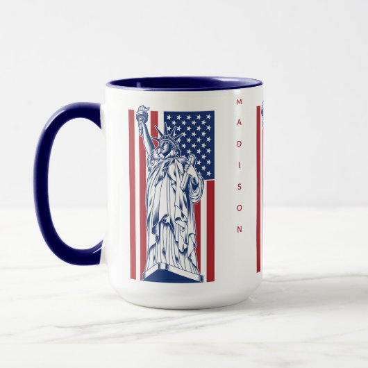USA Liberty aangepaste naam mokken (Links)