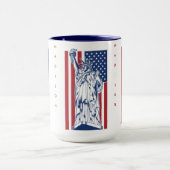 USA Liberty aangepaste naam mokken (Midden)