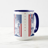 USA Liberty aangepaste naam mokken (Voorkant rechts)