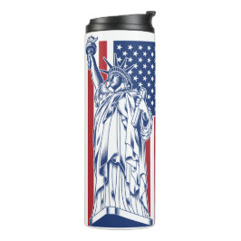 USA Liberty aangepaste naam tumbler Thermosbeker
