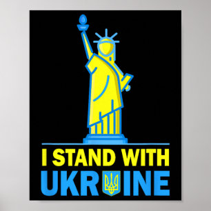 Usa Liberty Oekraine T-shirt Ik Sta Met Oekraine U Poster