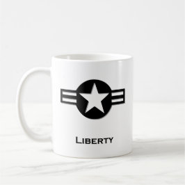 USA Liberty zwart Koffiemok