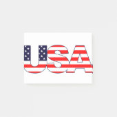 USA Logo Initials with American flag Post-it® Notes (Voorkant)
