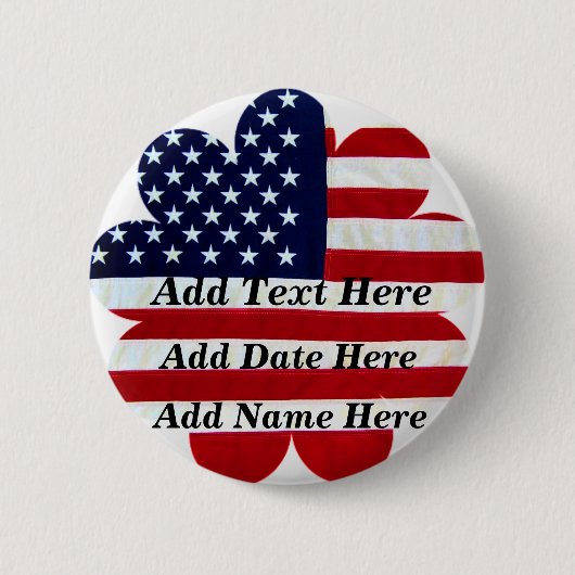 USA-Love Ronde Button 5,7 Cm (Voorkant)