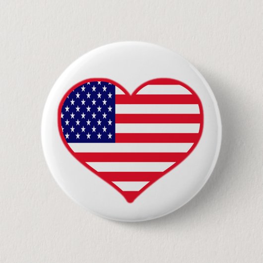 USA Love Ronde Button 5,7 Cm (Voorkant)