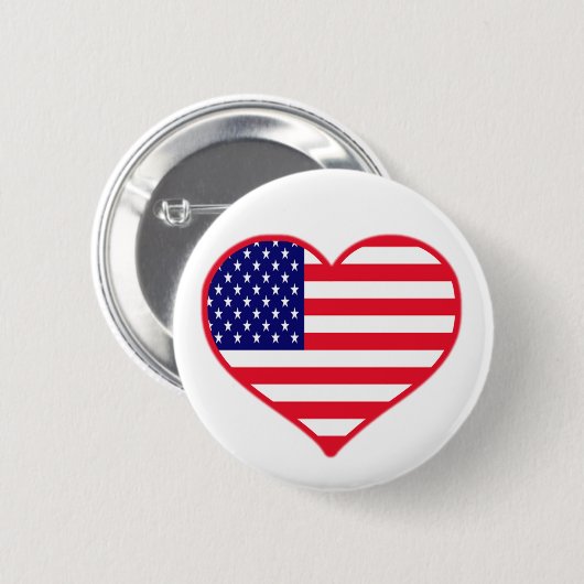 USA Love Ronde Button 5,7 Cm (Voorkant /achterkant)