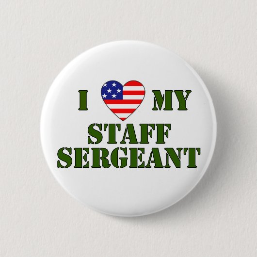 USA- LOVE Sergeant Ronde Button 5,7 Cm (Voorkant)