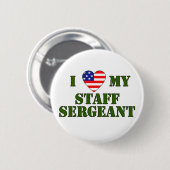 USA- LOVE Sergeant Ronde Button 5,7 Cm (Voorkant /achterkant)