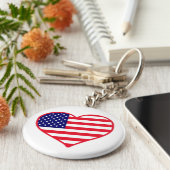 USA Love Sleutelhanger (Zijkant)