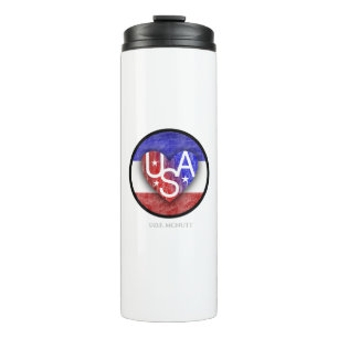 USA Lover's Heart® Thermal Tumbler Thermosbeker