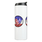 USA Lover's Heart® Thermal Tumbler Thermosbeker (Gedraaid links)