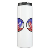 USA Lover's Heart® Thermal Tumbler Thermosbeker (Achterkant)