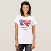 USA Loves Kate & William T-shirt (Voorkant volledig)