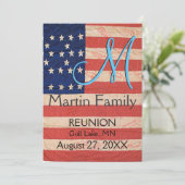 USA Loving Reunion Fab Kleurrijk Kaart (Staand voorkant)